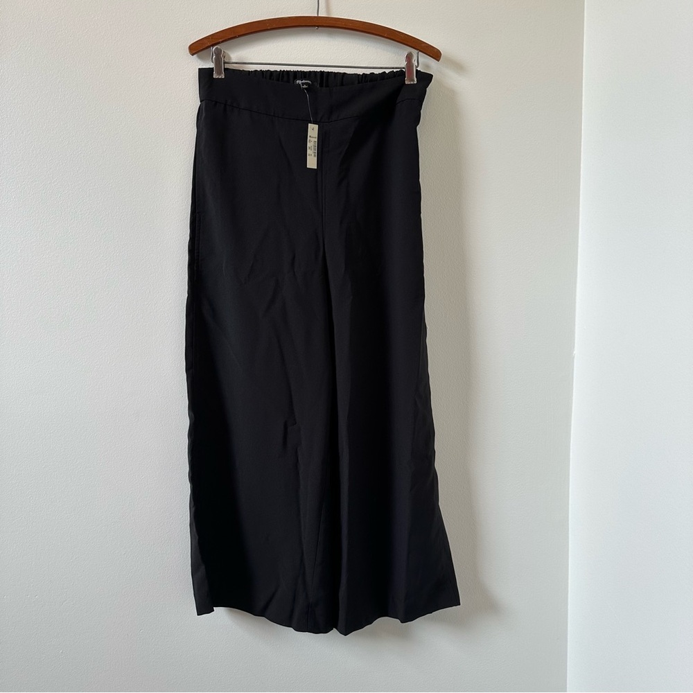 Madewell black wide leg pants size medium NWT